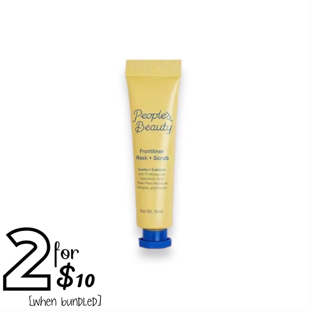 🔵[People’s Beauty] NWT Deluxe 15mL Frontliner Mask + Scrub